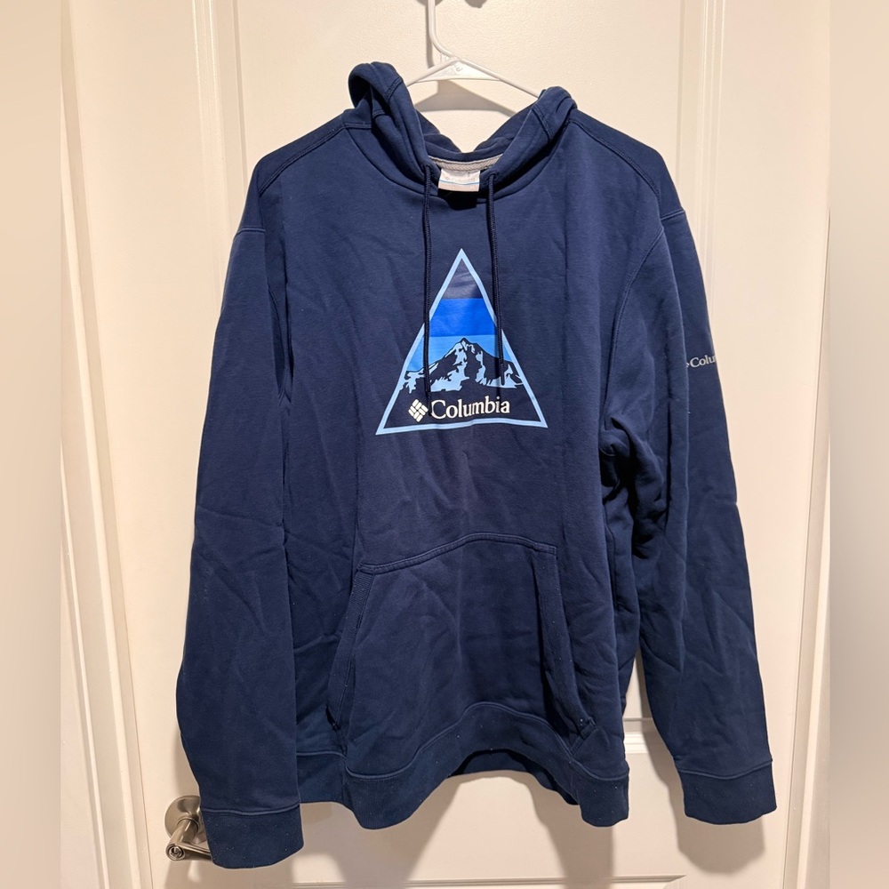 Columbia Men's Navy Blue Graphic Hoodie
